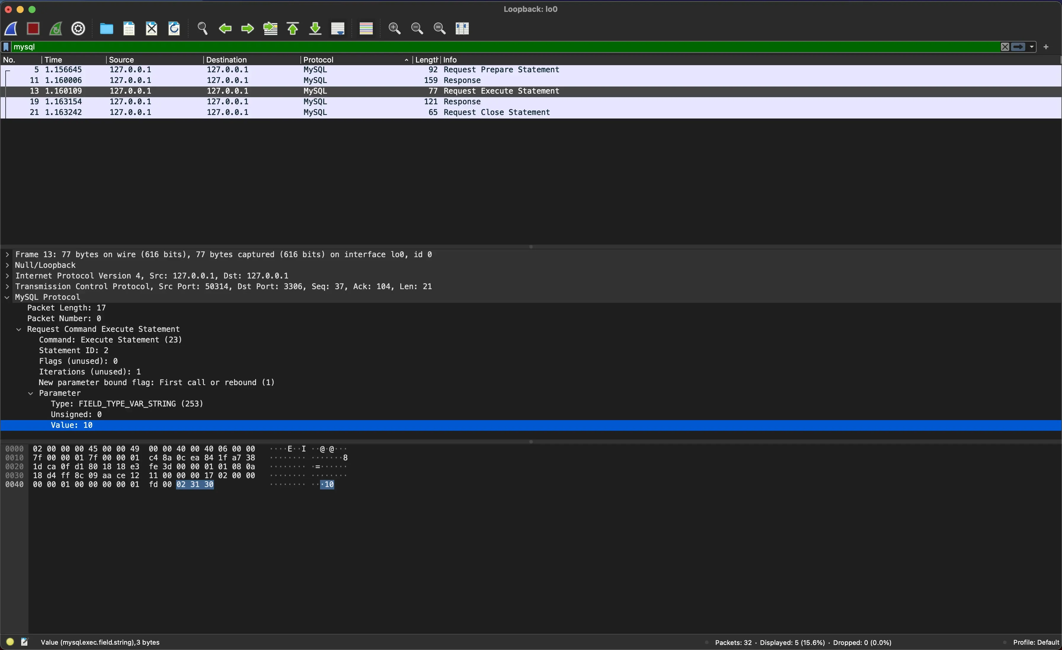 Rquest Execute Statement